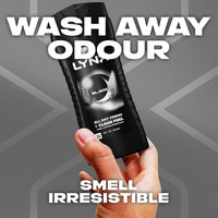 Black 3-In-1 Body Wash Body Cleanser Shower Gel with a Frozen Pear & Cedarwood Scent for an All Day Fresh & Clean Feel 500 Ml