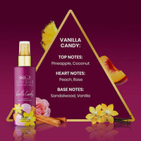 Unique Mini Mist Womens Gift Set with Vanilla Candy, Sweet Pea, Truffle Cream, & Cashmere, Body Mist Fragrance Spray Set (4 X 50Ml.)