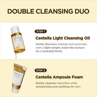 Centella Travel Kit, Korean Skin Care Set of 5, Travel Size | a Travel Size Skincare Gift Set with Toner, Serum, Oil Cleanser, Face Wash, and Moisturizer, Made with Madagascar Centella