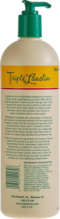 Hand and Body Lotion, Mango Vera, 590 Ml 20 Oz