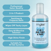 Prep + Wipe Gel Nail Polish Residue Cleaner Remover (250Ml)