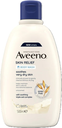 Aveeno Skin Relief Moisturising Body Wash for Sensitive Skin (1X 500Ml)